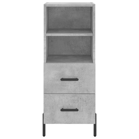 vidaXL Highboard Betongrau 34,5x34x180 cm Holzwerkstoff