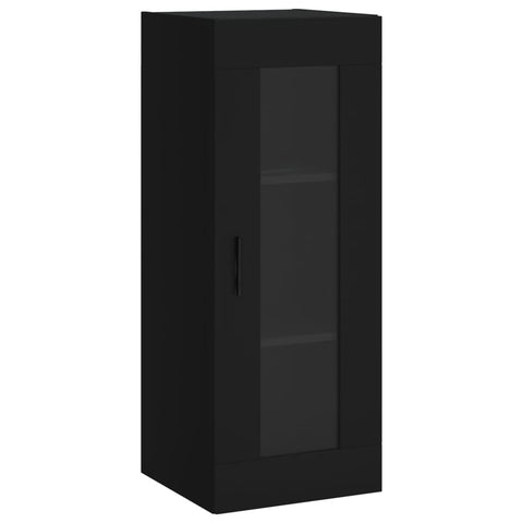 vidaXL Highboard Schwarz 34,5x34x180 cm Holzwerkstoff