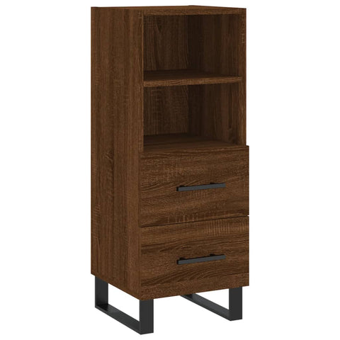 Highboard Braun Eichen-Optik 34,5x34x180 cm Holzwerkstoff