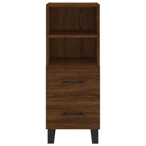 Highboard Braun Eichen-Optik 34,5x34x180 cm Holzwerkstoff