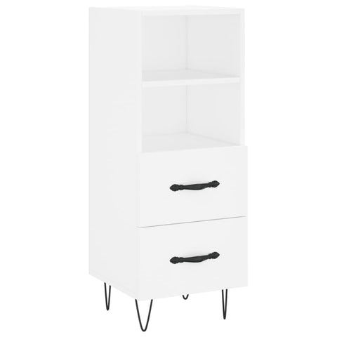 vidaXL Highboard Weiß 34,5x34x180 cm Holzwerkstoff