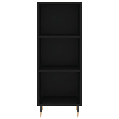 vidaXL Highboard Schwarz 34,5x34x180 cm Holzwerkstoff