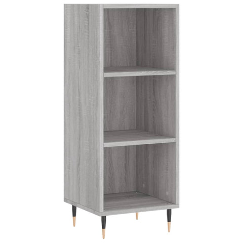 vidaXL Highboard Grau Sonoma 34,5x34x180 cm Holzwerkstoff