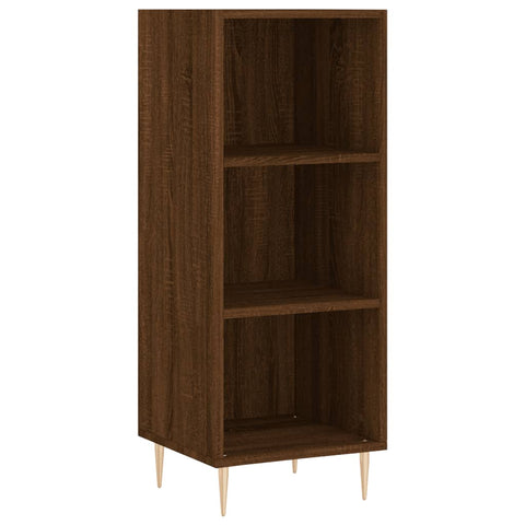 Highboard Braun Eichen-Optik 34,5x34x180 cm Holzwerkstoff