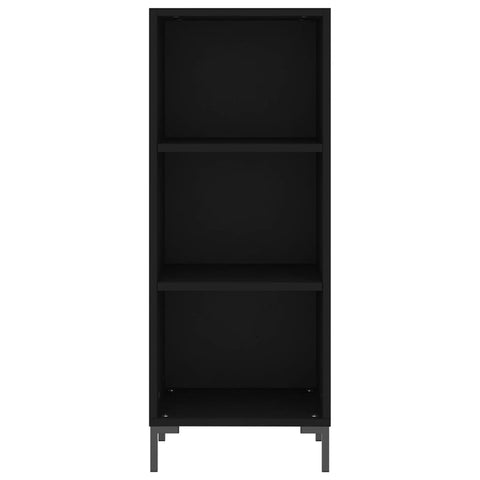 Highboard Schwarz 34,5x34x180 cm Holzwerkstoff