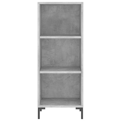 vidaXL Highboard Betongrau 34,5x34x180 cm Holzwerkstoff