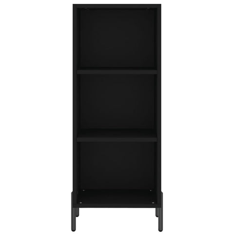 vidaXL Highboard Schwarz 34,5x34x180 cm Holzwerkstoff