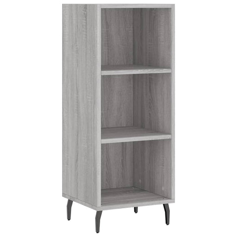 Highboard Grau Sonoma 34,5x34x180 cm Holzwerkstoff