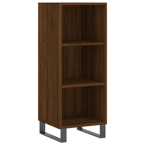 vidaXL Highboard Braun Eichen-Optik 34,5x34x180 cm Holzwerkstoff