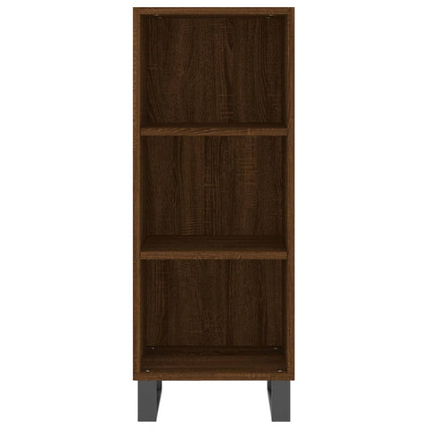 vidaXL Highboard Braun Eichen-Optik 34,5x34x180 cm Holzwerkstoff