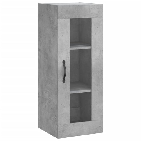 vidaXL Highboard Betongrau 34,5x34x180 cm Holzwerkstoff