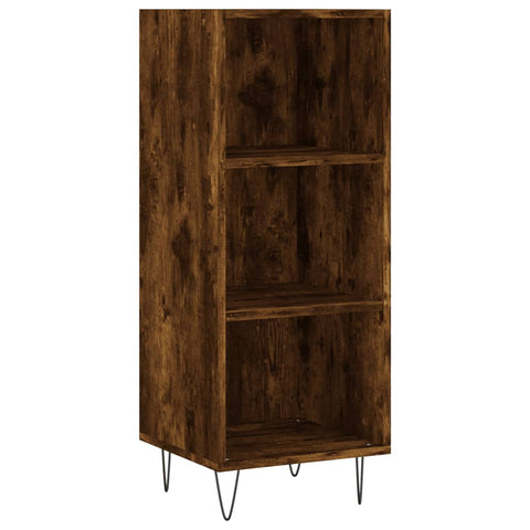 vidaXL Highboard Räuchereiche 34,5x34x180 cm Holzwerkstoff