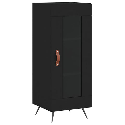 vidaXL Highboard Schwarz 34,5x34x180 cm Holzwerkstoff