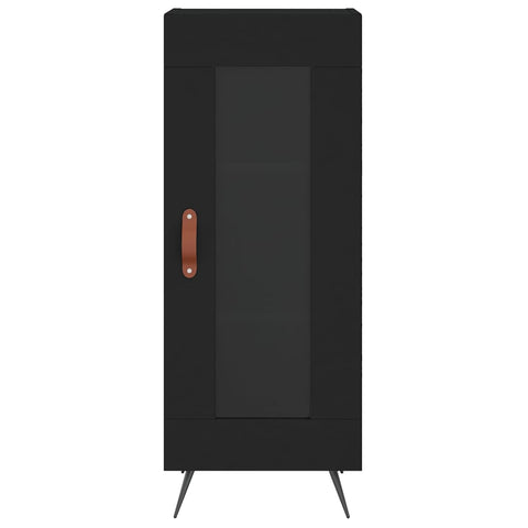 vidaXL Highboard Schwarz 34,5x34x180 cm Holzwerkstoff