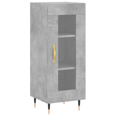 vidaXL Highboard Betongrau 34,5x34x180 cm Holzwerkstoff