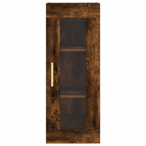 vidaXL Highboard Räuchereiche 34,5x34x180 cm Holzwerkstoff