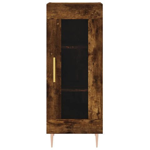 vidaXL Highboard Räuchereiche 34,5x34x180 cm Holzwerkstoff