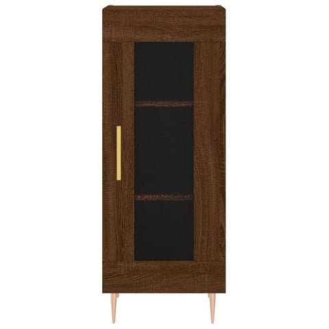 Highboard Braun Eichen-Optik 34,5x34x180 cm Holzwerkstoff