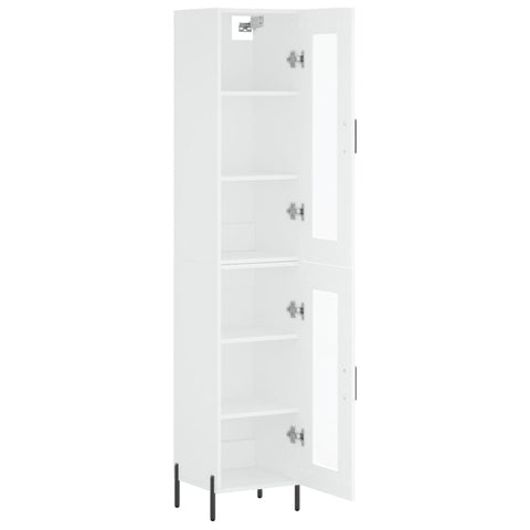 vidaXL Highboard Weiß 34,5x34x180 cm Holzwerkstoff