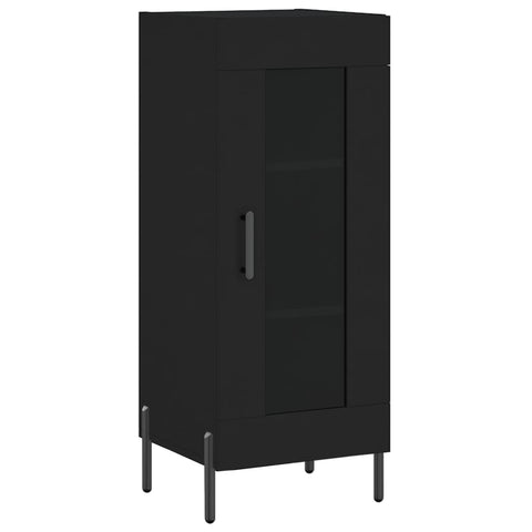 vidaXL Highboard Schwarz 34,5x34x180 cm Holzwerkstoff