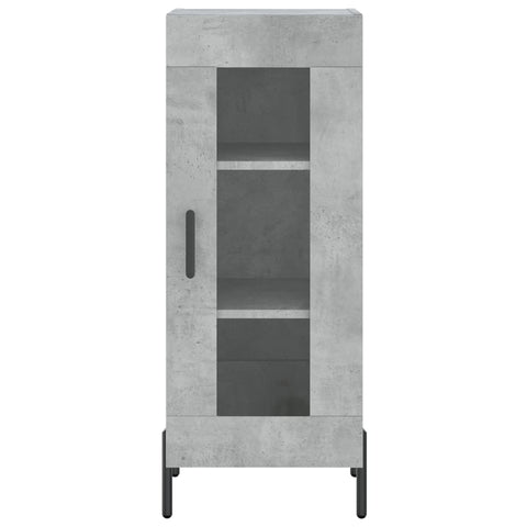 vidaXL Highboard Betongrau 34,5x34x180 cm Holzwerkstoff