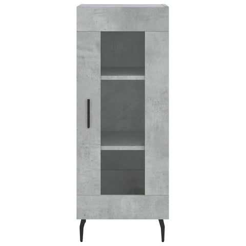 vidaXL Highboard Betongrau 34,5x34x180 cm Holzwerkstoff