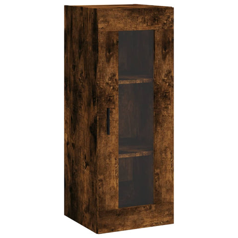 vidaXL Highboard Räuchereiche 34,5x34x180 cm Holzwerkstoff