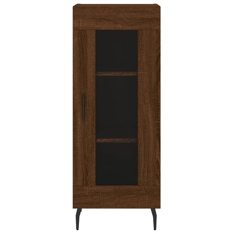 vidaXL Highboard Braun Eichen-Optik 34,5x34x180 cm Holzwerkstoff