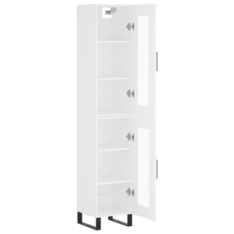 vidaXL Highboard Weiß 34,5x34x180 cm Holzwerkstoff