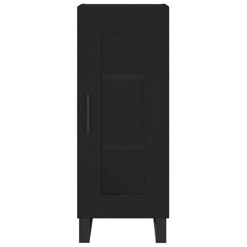 vidaXL Highboard Schwarz 34,5x34x180 cm Holzwerkstoff