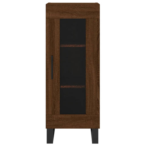 vidaXL Highboard Braun Eichen-Optik 34,5x34x180 cm Holzwerkstoff