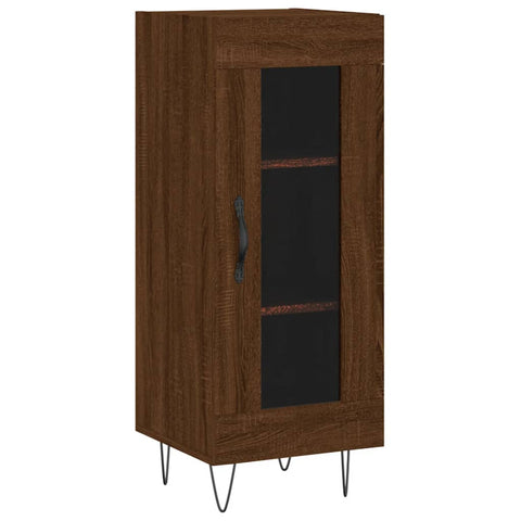 vidaXL Highboard Braun Eichen-Optik 34,5x34x180 cm Holzwerkstoff