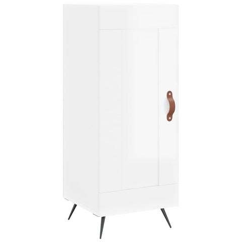 vidaXL Highboard Hochglanz-Weiß 34,5x34x180 cm Holzwerkstoff