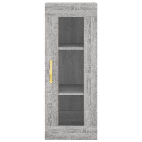 vidaXL Highboard Grau Sonoma 34,5x34x180 cm Holzwerkstoff