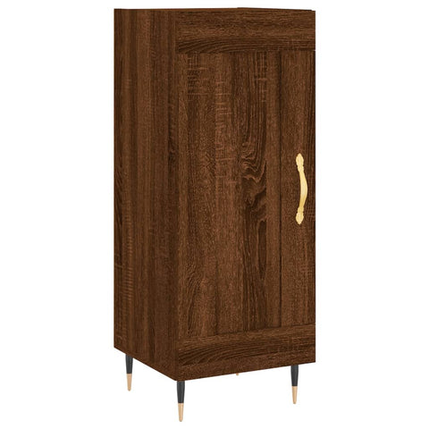 vidaXL Highboard Braun Eichen-Optik 34,5x34x180 cm Holzwerkstoff