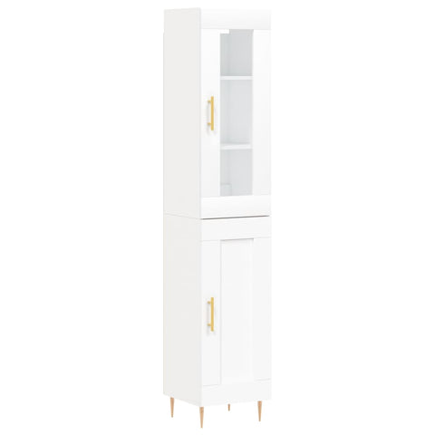 vidaXL Highboard Weiß 34,5x34x180 cm Holzwerkstoff