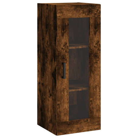 vidaXL Highboard Räuchereiche 34,5x34x180 cm Holzwerkstoff