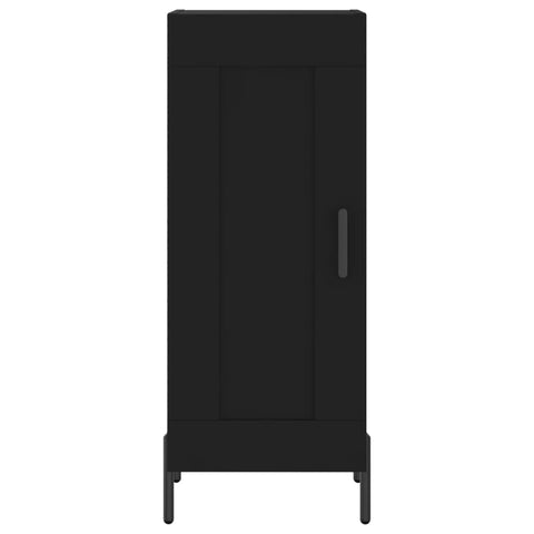 vidaXL Highboard Schwarz 34,5x34x180 cm Holzwerkstoff