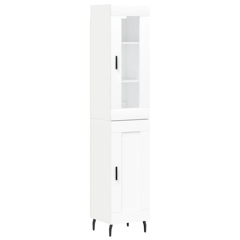 vidaXL Highboard Weiß 34,5x34x180 cm Holzwerkstoff