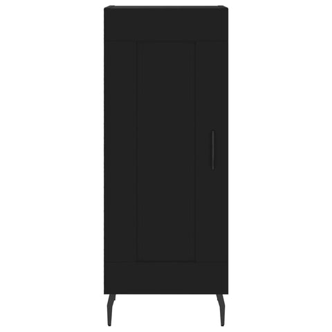 Highboard Schwarz 34,5x34x180 cm Holzwerkstoff