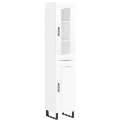 vidaXL Highboard Weiß 34,5x34x180 cm Holzwerkstoff