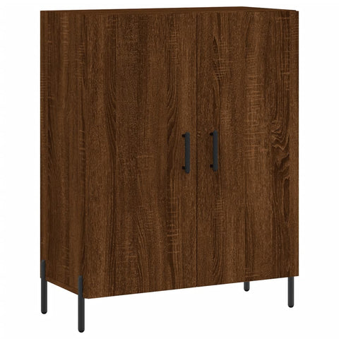 Highboard Braun Eichen-Optik 69,5x34x180 cm Holzwerkstoff