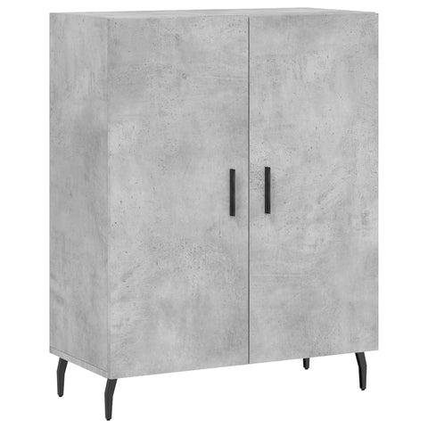 vidaXL Highboard Betongrau 69,5x34x180 cm Holzwerkstoff