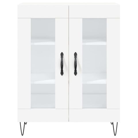 Highboard Weiß 69,5x34x180 cm Holzwerkstoff