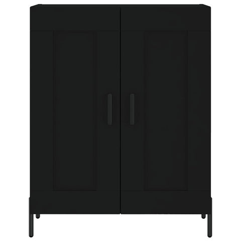 Highboard Schwarz 69,5x34x180 cm Holzwerkstoff