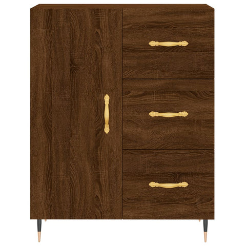 vidaXL Highboard Braun Eichen-Optik 69,5x34x180 cm Holzwerkstoff