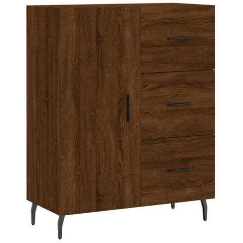 vidaXL Highboard Braun Eichen-Optik 69,5x34x180 cm Holzwerkstoff