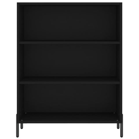 Highboard Schwarz 69,5x34x180 cm Holzwerkstoff