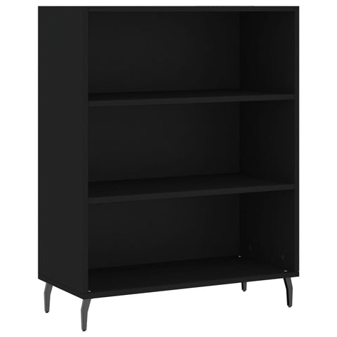 vidaXL Highboard Schwarz 69,5x34x180 cm Holzwerkstoff