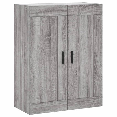 Highboard Grau Sonoma 69,5x34x180 cm Holzwerkstoff